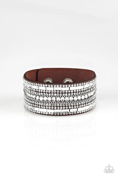 Rebel Radiance - brown wrap bracelet