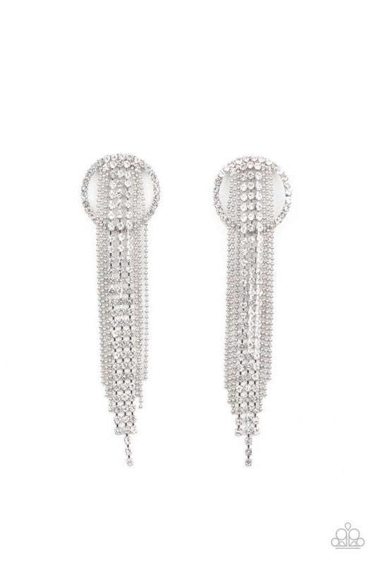 Dazzle by Default - White earrings (Life of the Party - January 2021)