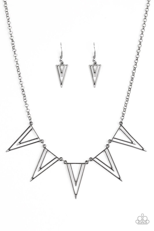 Bite The Big One - Black/Gunmetal Necklace