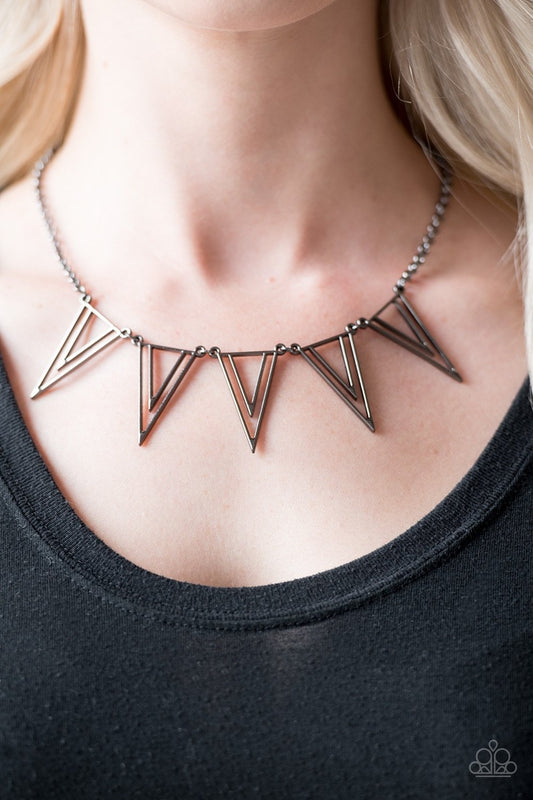 Bite The Big One - Black/Gunmetal Necklace