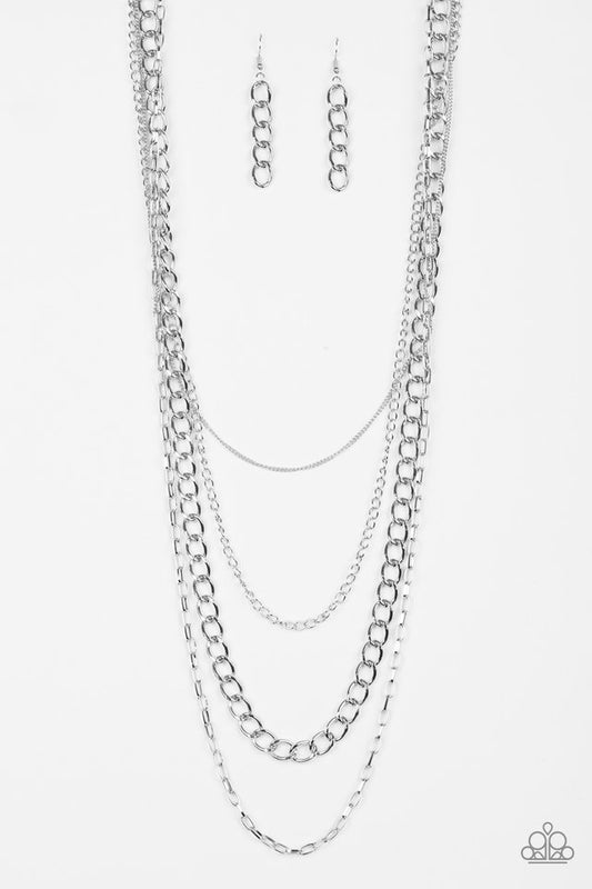 Metro Metal - Silver necklace
