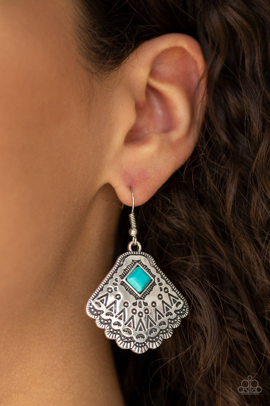 Mountain Mesa - Blue/Turquoise earrings