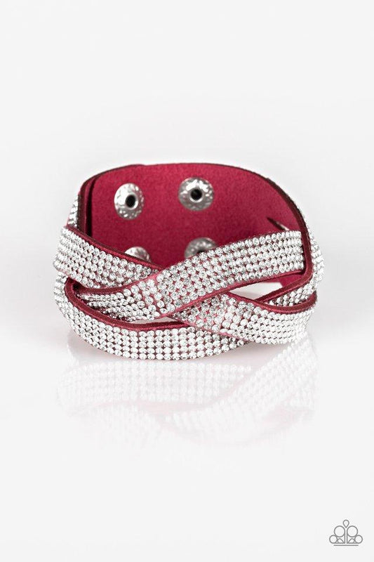 Nice Girls Finish Last - Pink wrap bracelet