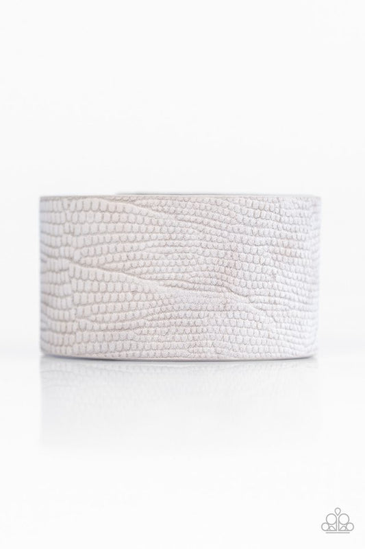 On Your BEAST Behavior - Silver wrap bracelet