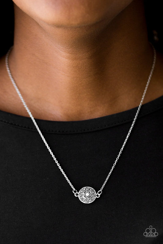 Pristinely Pasadena - White rhinestones necklace