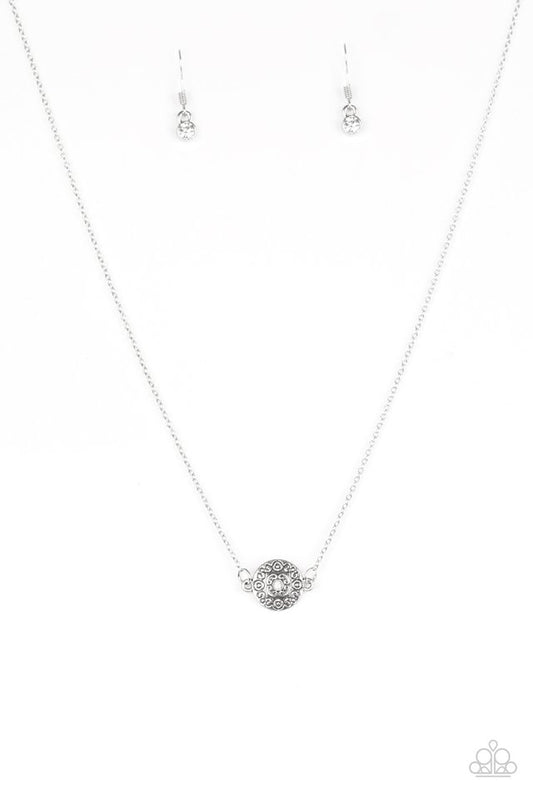 Pristinely Pasadena - White rhinestones necklace