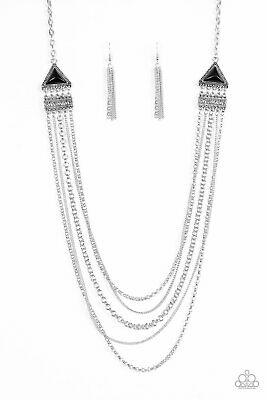 Running with Wolves - black necklace