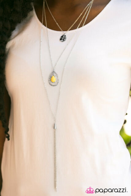 FIRE AND RAIN - YELLOW NECKLACE