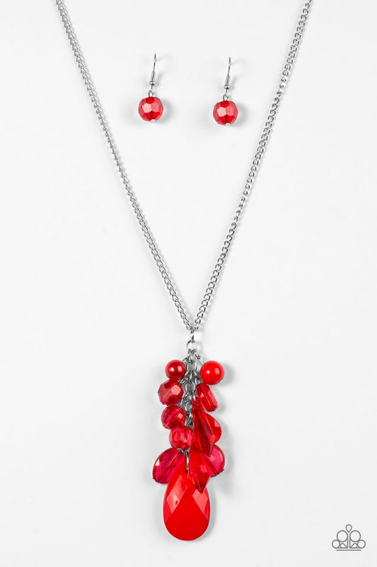 Keepin It Colorful -  Red necklace