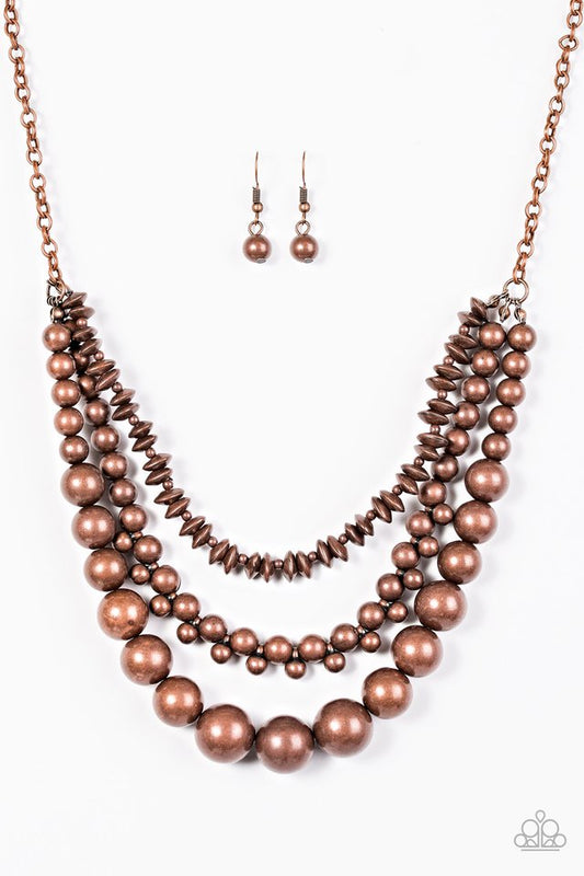 Beaded Beauty - Copper necklace