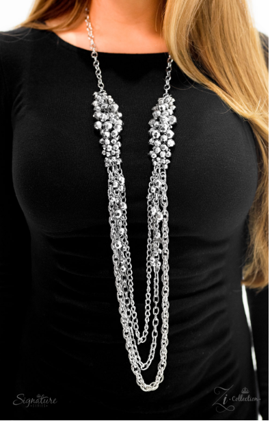 "The Shelley"- Zi Collection Silver Necklace set 2017