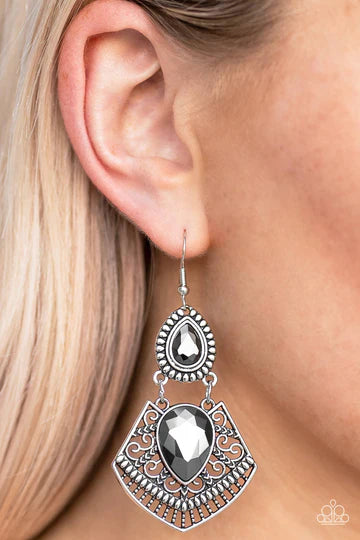 Royal Remix - Silver earrings