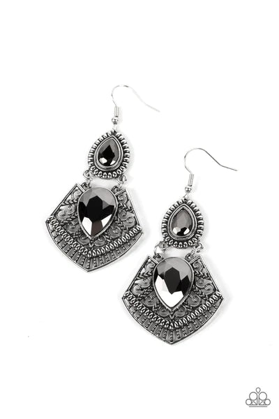 Royal Remix - Silver earrings