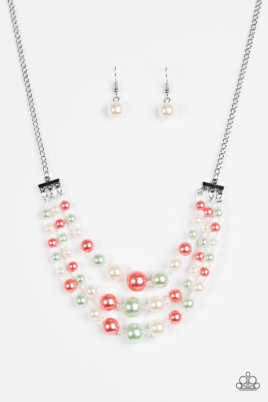 Spring Social - Multicolor pearl necklace
