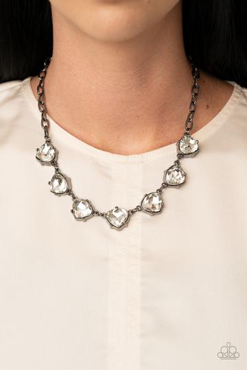 Star Quality Sparkle - Black/Gunmetal necklace