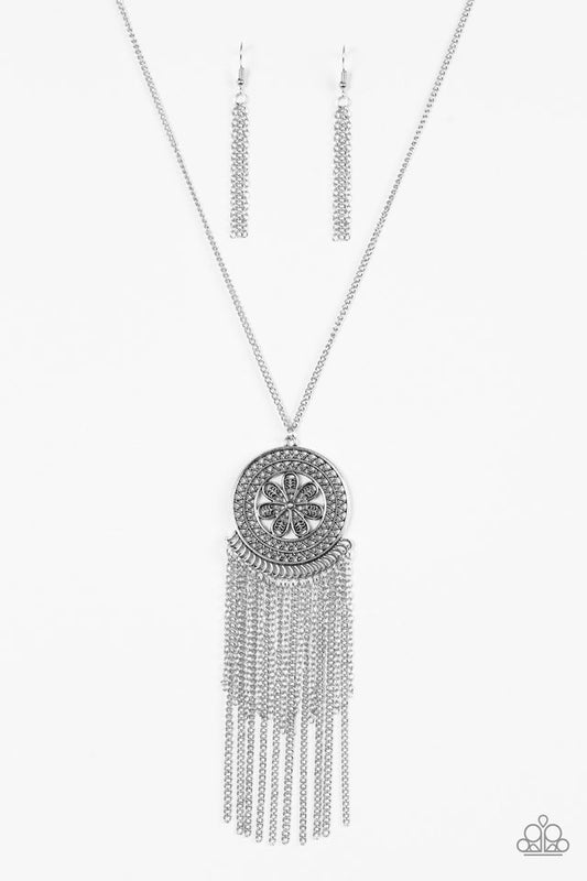 Sunny Sunflower - Silver necklace