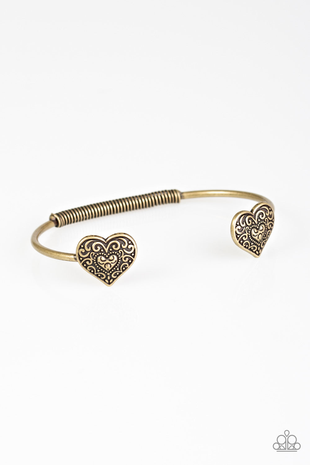Tenderhearted - Brass heart bracelet