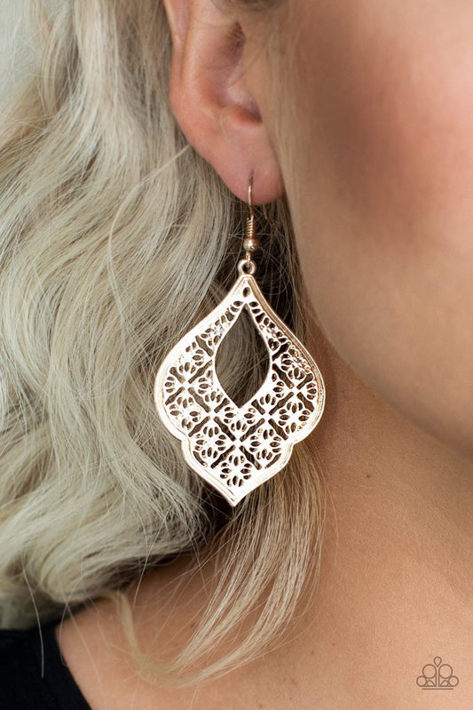 Totally Taj Mahal - Rose Gold Earrings