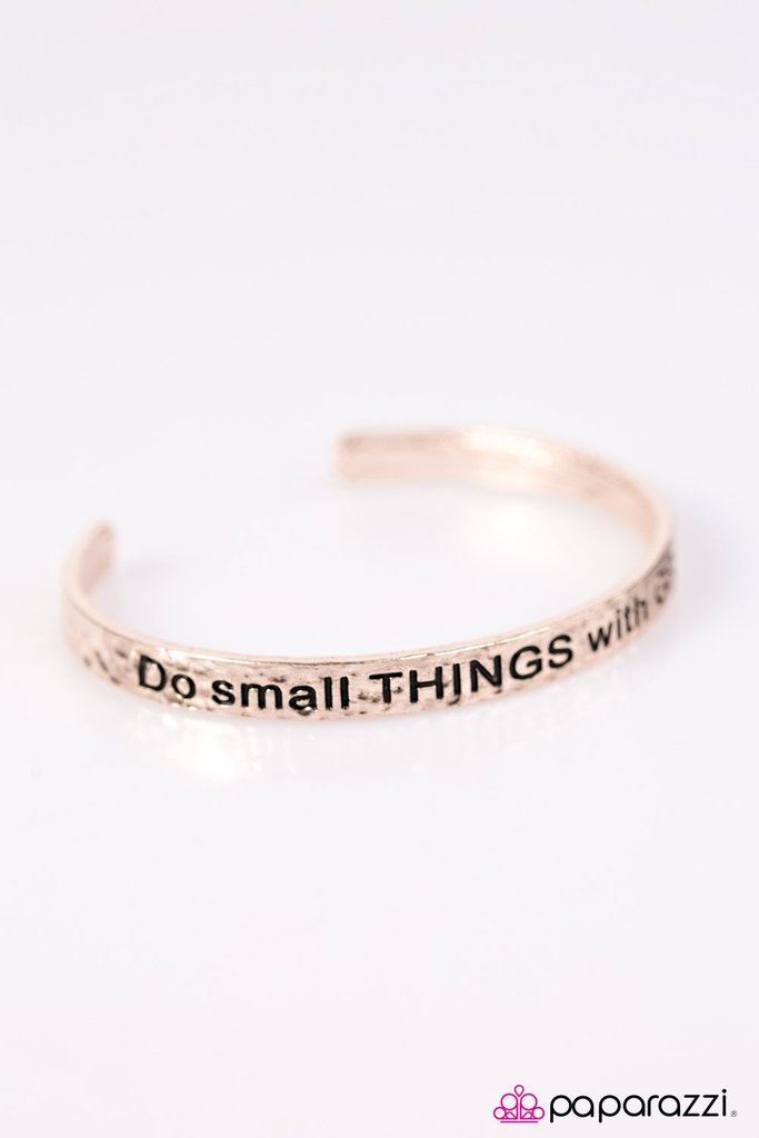 With Great Love - Rose Gold Cuff Bracelet
